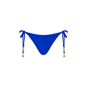 Full Coverage Tie Bikini Bottom - Blue Lagoon