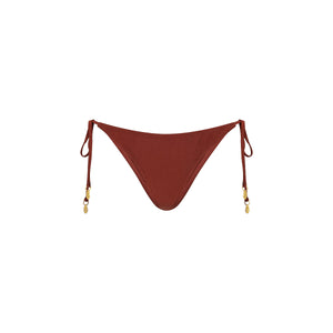 Full Coverage Tie Bikini Bottom - Cinnamon Sugar