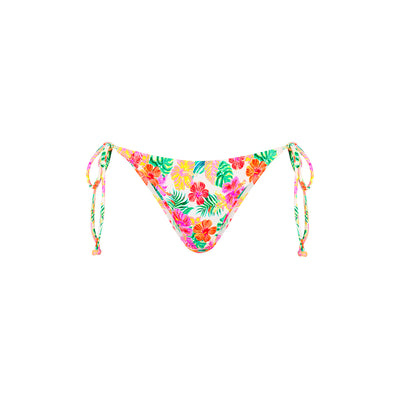 Full Coverage Tie Bikini Bottom - Island Escape