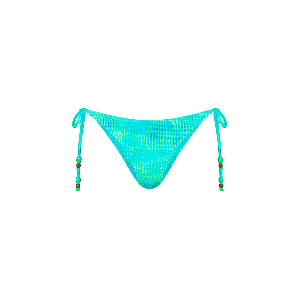 Full Coverage Tie Bikini Bottom - Summer Seas