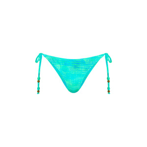 Full Coverage Tie Bikini Bottom - Summer Seas