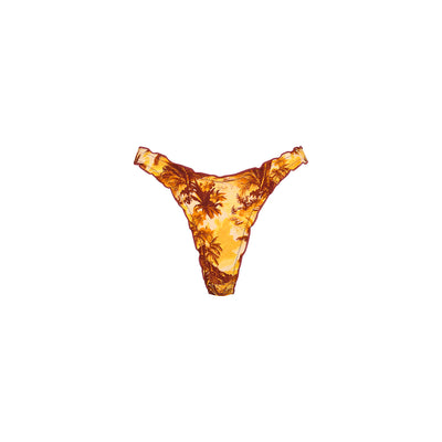 Lettuce Edge Thong Bikini Bottom - Vintage Vacay