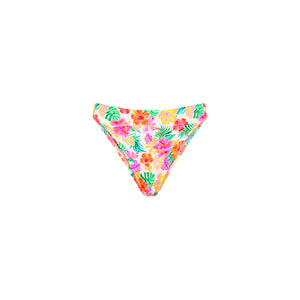 High Leg Full Vintage Bikini Bottom - Island Escape