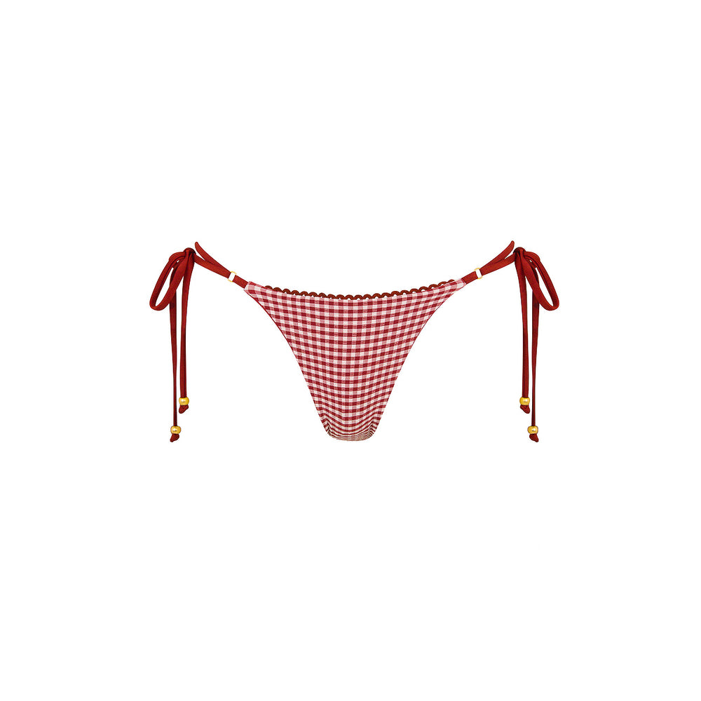 Decorative Thong Tie Side Bikini Bottom - Coco Kisses