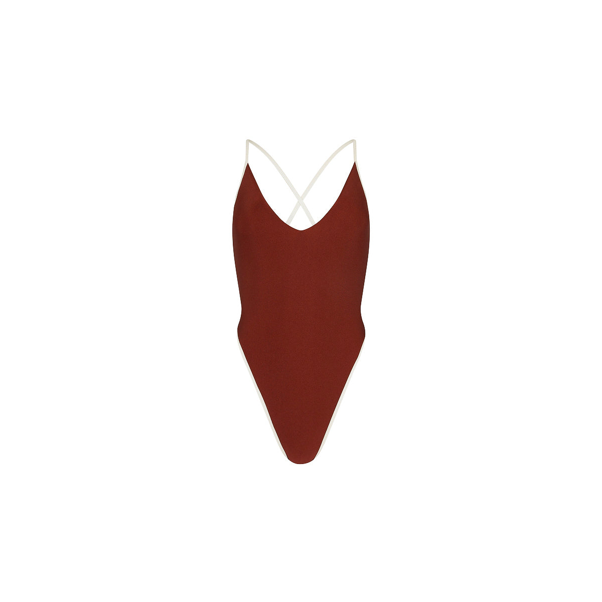 Plunge Cross Back One Piece - Cinnamon Sugar –Kulani Kinis