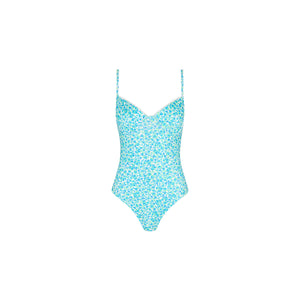 Decorative Underwire Cheeky One Piece - Ocean Aura