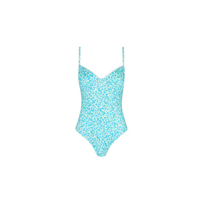 Decorative Underwire Cheeky One Piece - Ocean Aura