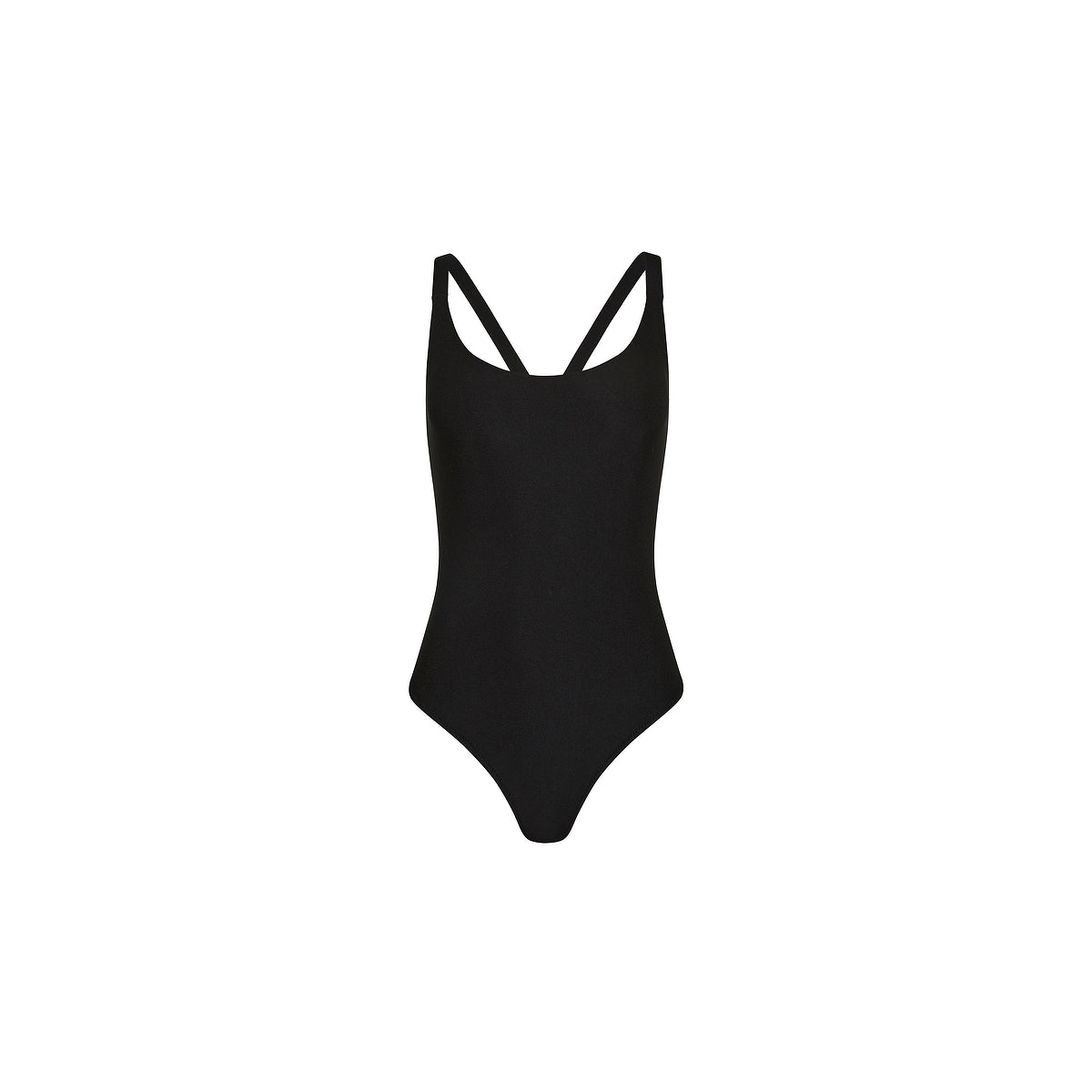 ●CHEEKY BLAKK Cross Back Cheeky One Piece - Twilight Black –Kulani Kinis