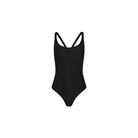 Cross Back Cheeky One Piece - Twilight Black –Kulani Kinis