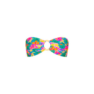 Strapless Bandeau Bikini Top - Paradise Pop