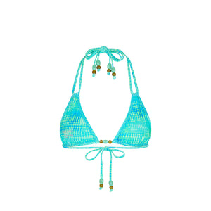 Halter Bralette Bikini Top - Summer Seas