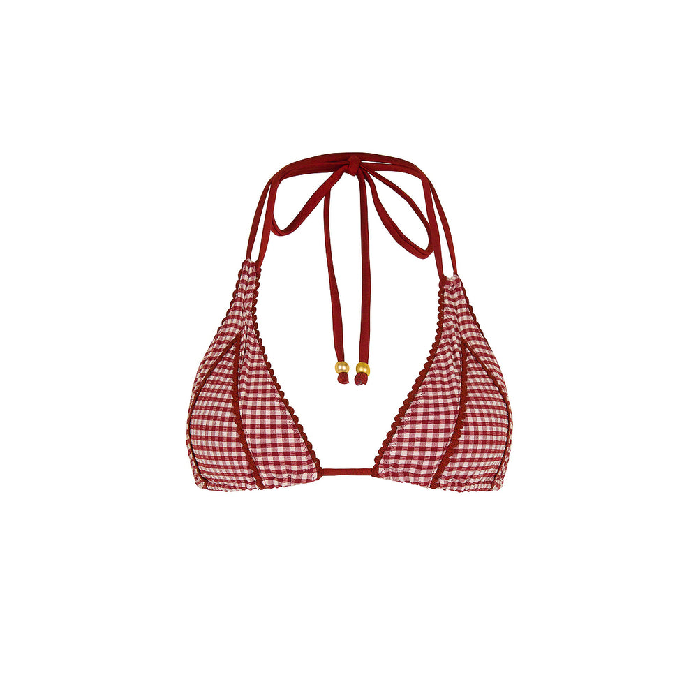 Decorative Panel Halter Bikini Top - Coco Kisses