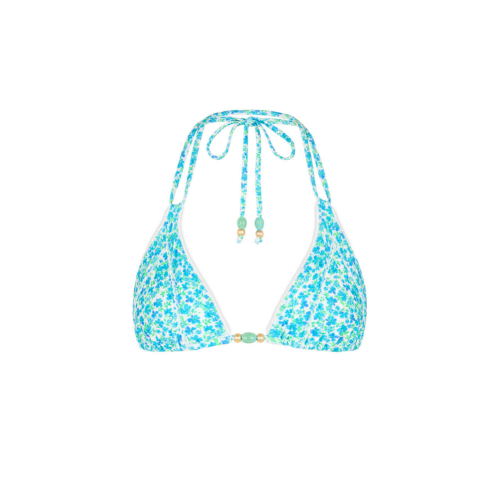 Decorative Panel Halter Bikini Top - Ocean Aura