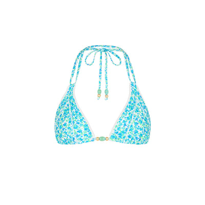Decorative Panel Halter Bikini Top - Ocean Aura