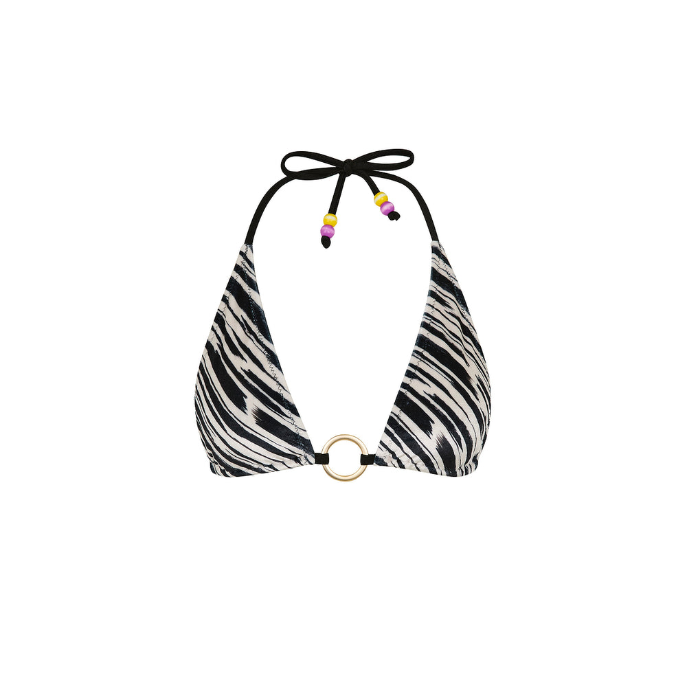 Ring Halter Bikini Top - Wild Honey