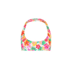Slim Crop Halter Bikini Top - Island Escape