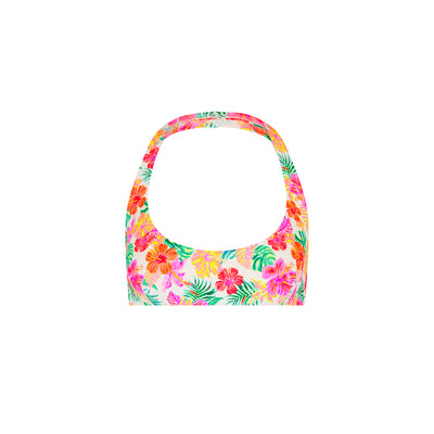 Slim Crop Halter Bikini Top - Island Escape