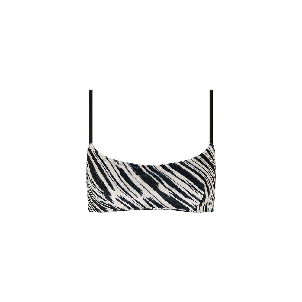 Invisible Underwire Crop Bikini Top - Wild Honey