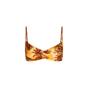 Gathered Mini Crop Bikini Top - Vintage Vacay
