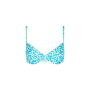 Decorative Ditzy Underwire Bikini Top - Ocean Aura