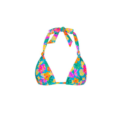 Soft Knot Halter Bikini Top - Paradise Pop