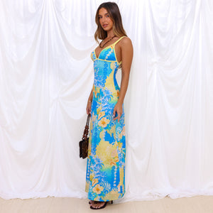 Isla Maxi Dress - Limoncello Lagoon