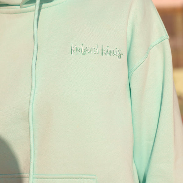Embroidered Hoodie - Jelly Mint