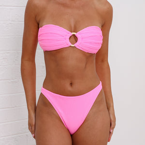 High Leg Full Vintage Bikini Bottom - Fairy Floss