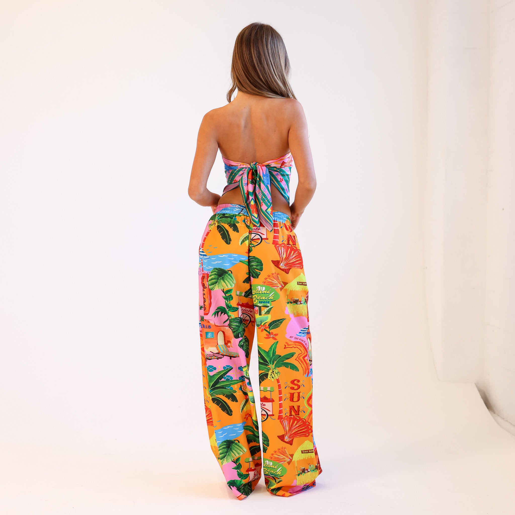 Drawstring Summer Pants - Sunlit Spritz –Kulani Kinis