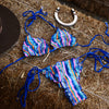 Lettuce Edge Thong Tie Bikini Bottom - Lone Ranger
