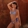 Lettuce Edge Thong Tie Bikini Bottom - Lone Ranger