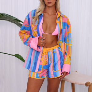 Essential Shorts - Seaside Stripe