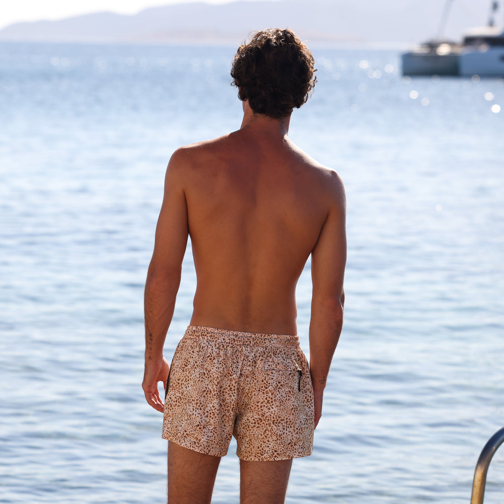 Men's 4" Stretch Swim Trunks - Wild Skies