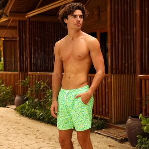 Men's Swim Trunks - Apple Blossom