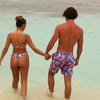 Men's Swim Trunks - Electric Palms