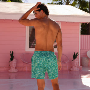 Men's Swim Trunks - Emerald Aura