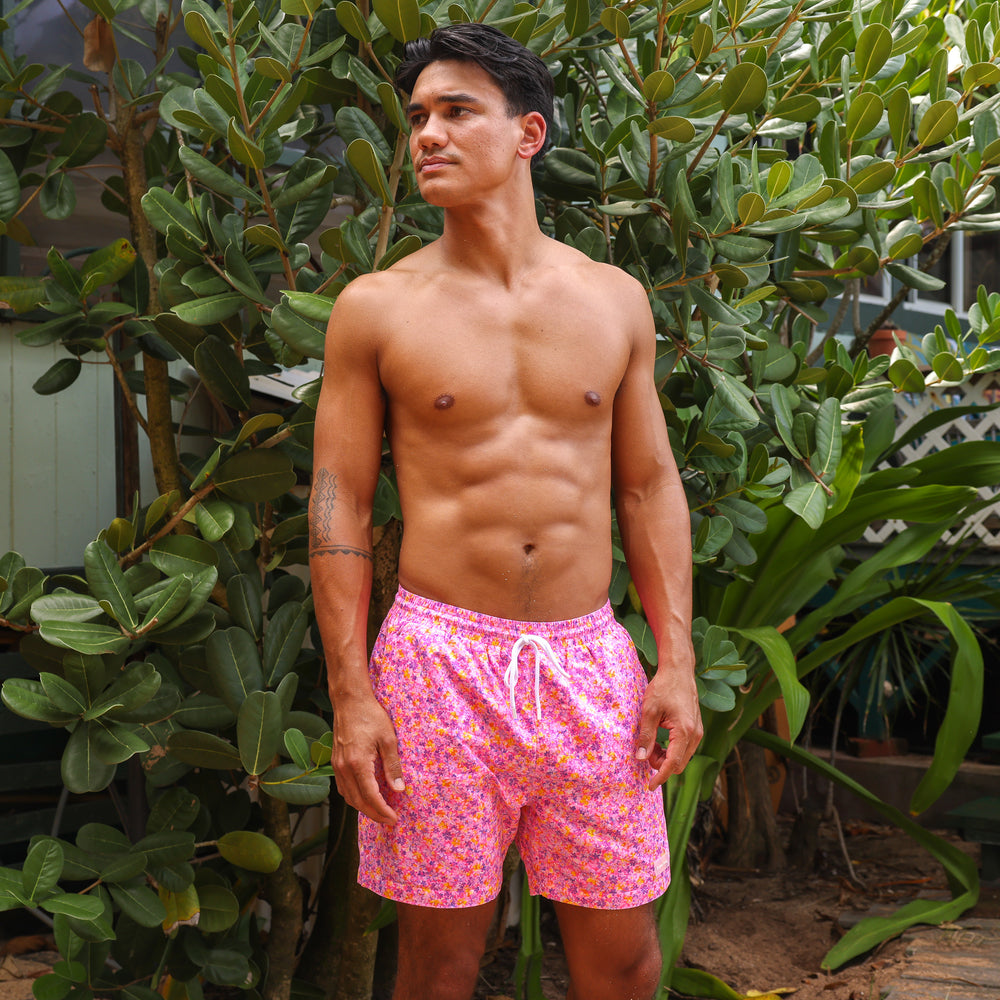 Men's Swim Trunks - Gelato Bloom