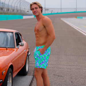 Men's Swim Trunks - Monaco Whispers