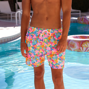 Men's Swim Trunks - Pretty Paradise