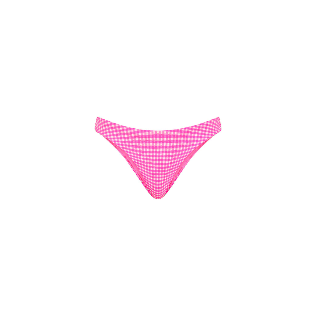Minimal Full Coverage Bikini Bottom - Pink Diva