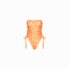 Ruched Bandeau One Piece - Mimosa Meadows