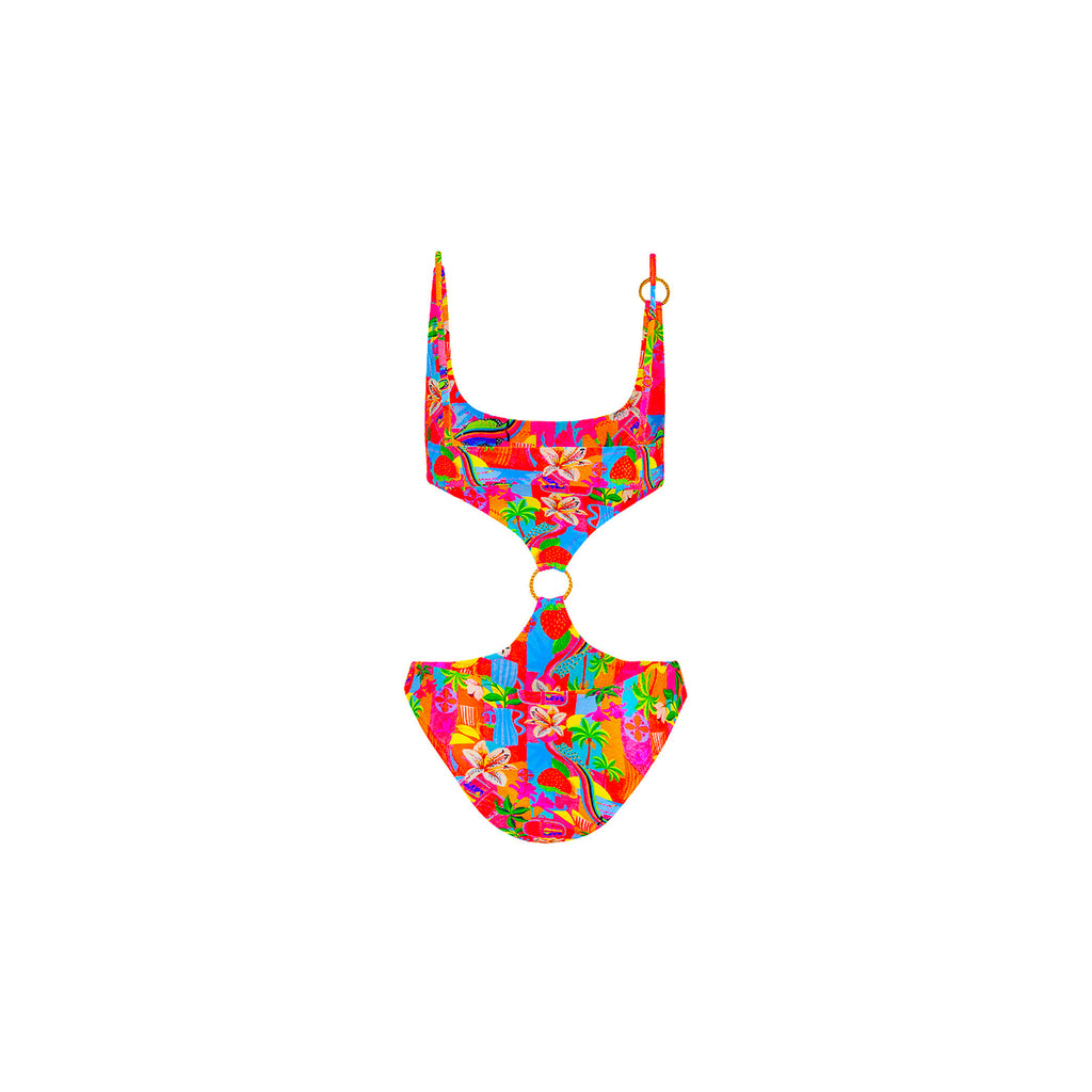 Retro Ring Cheeky One Piece - Havana Haven