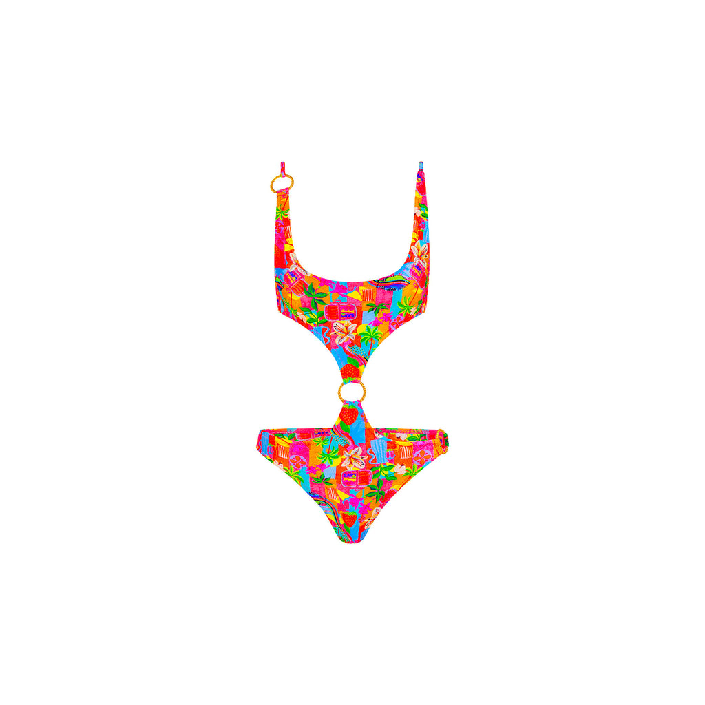 Retro Ring Cheeky One Piece - Havana Haven