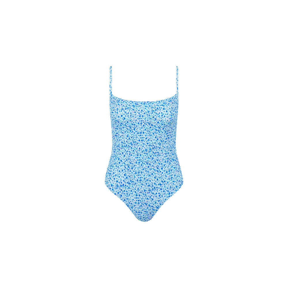 Shirred Low Back One Piece - Dream Flower