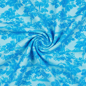Lettuce Edge Thong Tie Bikini Bottom - Ocean Paradise