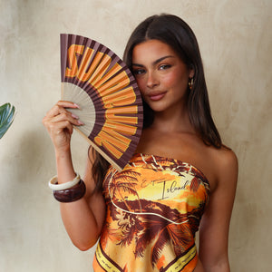 Paper Fan - Cocoa Heat