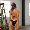 Ring Cheeky Tie Bikini Bottom - Twilight Black
