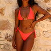 Ring Halter Bikini Top - Amber Glow