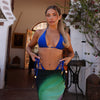 Ring Halter Bikini Top - Blue Lagoon