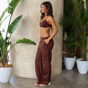 Ruched Bralette Top - Coco